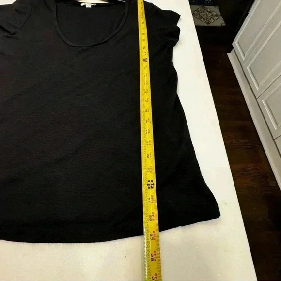 Standard James Perse Women’s 3 (large ) Black Estilo Scoop Neck Pullover Shirt - Picture 5 of 8